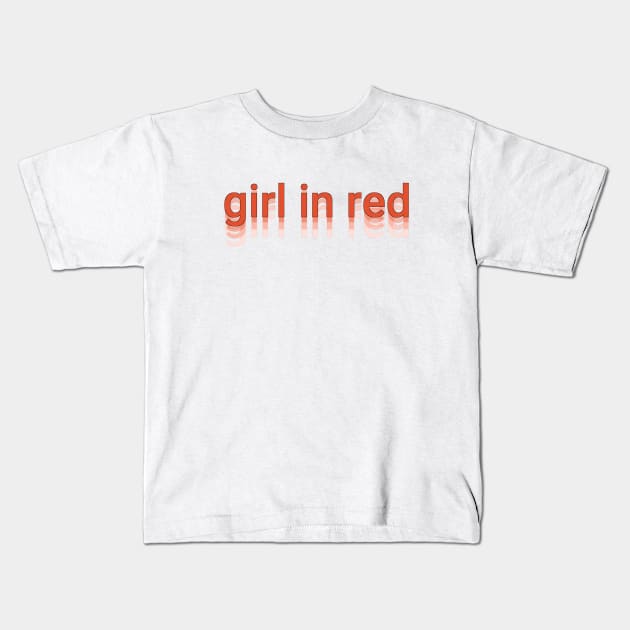 girl in red Kids T-Shirt by tonguetied